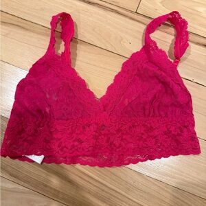 Hanky Panky - pink lace bralette! NWT! Size Small!